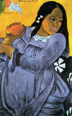 Paul Gauguin Woman with Mango Sweden oil painting art
